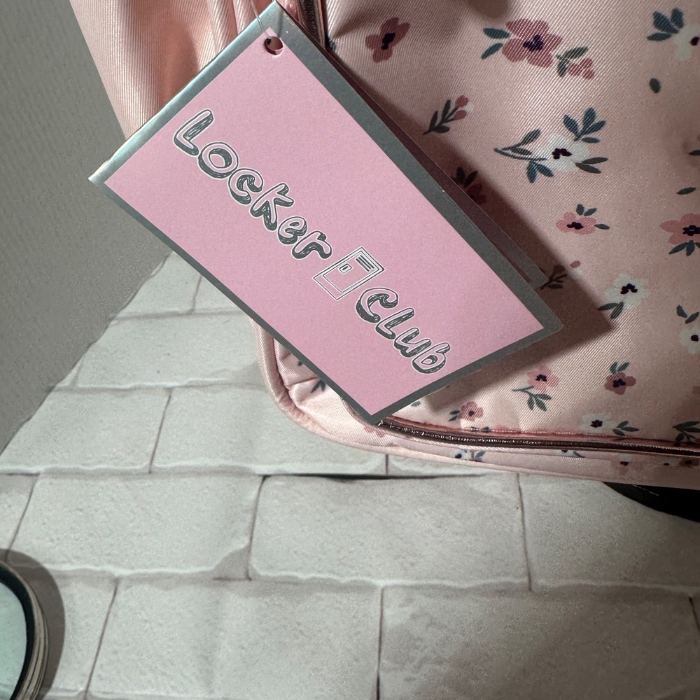 Locker Club Pink Floral Backpack Headphones and Pencil Case 3‎ Piece Set New - Picture 10 of 16